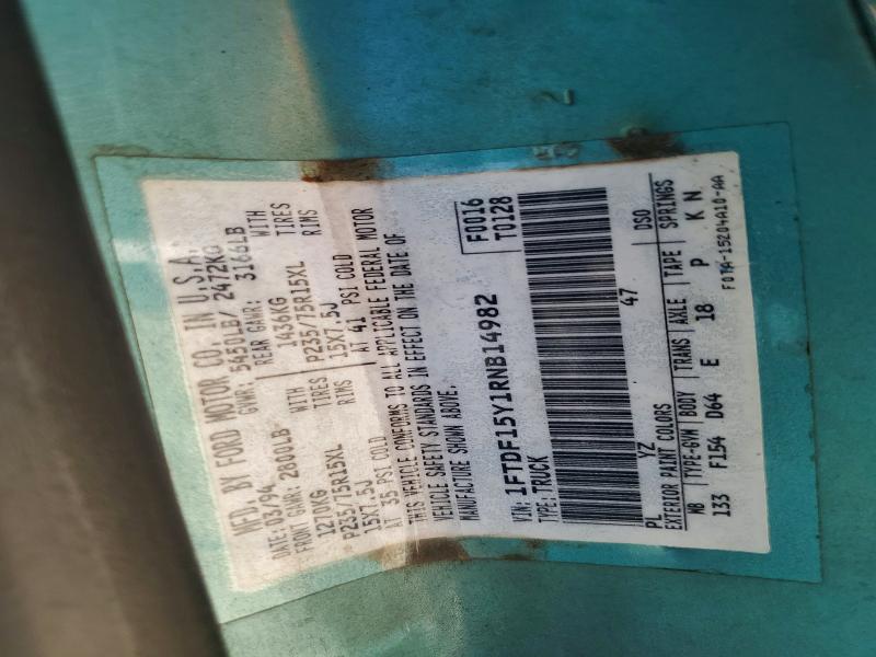 Продажа на аукционе авто 1994 Ford F150, vin: 1FTDF15Y1RNB14982, номер лота: 56125856
