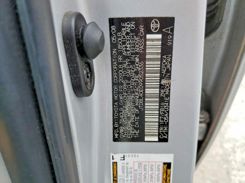 Продажа на аукционе авто 2009 Toyota Corolla, vin: JTDBL40E099052336, номер лота: 56133776