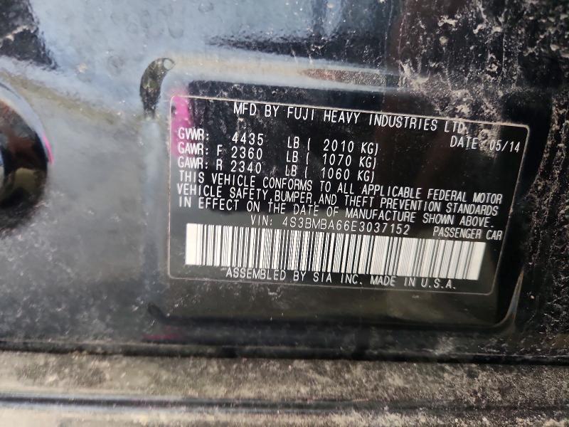 Aukcja sprzedaży 2014 Subaru Legacy, vin: 4S3BMBA66E3037152, numer aukcji: 56235666