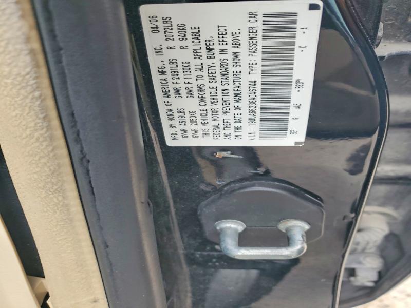 Aukcja sprzedaży 2006 Acura 3.2tl, vin: 19UUA66236A046744, numer aukcji: 58376216