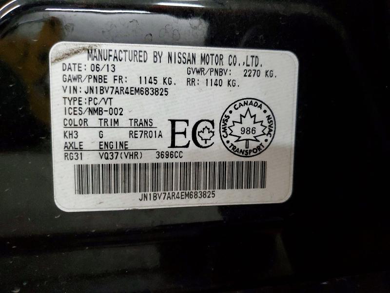 Auction sale of the 2014 Infiniti Q50, vin: JN1BV7AR4EM683825, lot number: 58958266