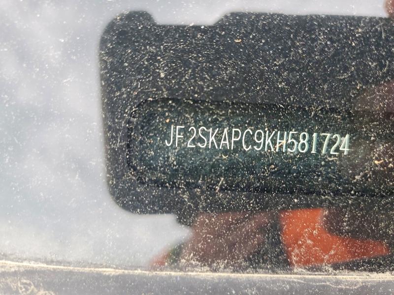 Aukcja sprzedaży 2019 Subaru Forester, vin: JF2SKAPC9KH581724, numer aukcji: 78274725