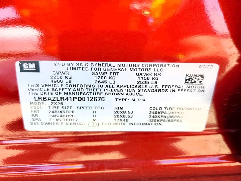 2023 Buick Envision მანქანა იყიდება აუქციონზე, vin: LRBAZLR41PD012676, აუქციონის ნომერი: 55451906