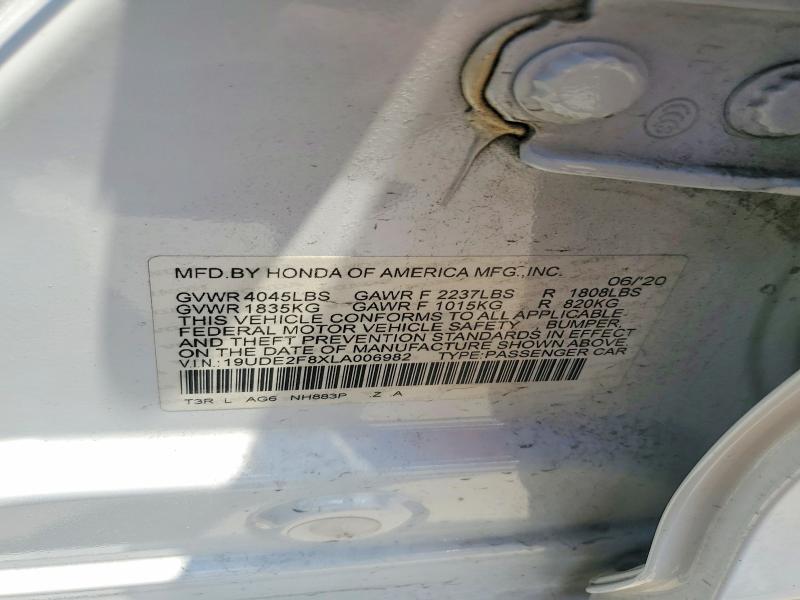 Продажа на аукционе авто 2020 Acura Ilx, vin: 19UDE2F8XLA006982, номер лота: 57679496