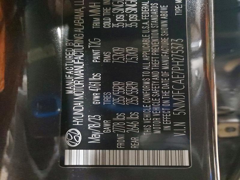Продаж на аукціоні авто 2023 Hyundai Tucson, vin: 5NMJFCAE7PH275373, номер лоту: 58716806