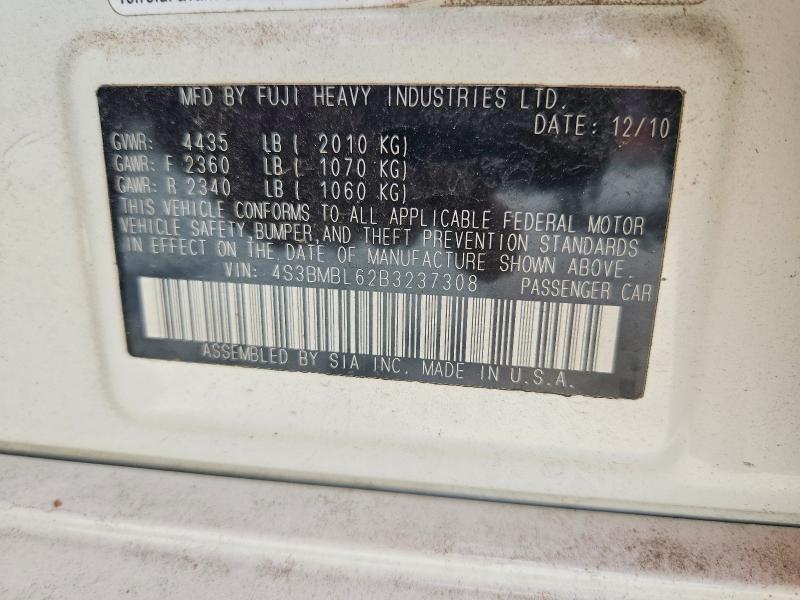 Продаж на аукціоні авто 2011 Subaru Legacy, vin: 4S3BMBL62B3237308, номер лоту: 58415096