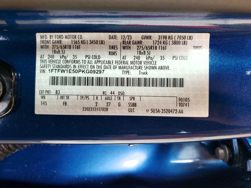 Aukcja sprzedaży 2023 Ford F150, vin: 1FTFW1E50PKG09297, numer aukcji: 57183686