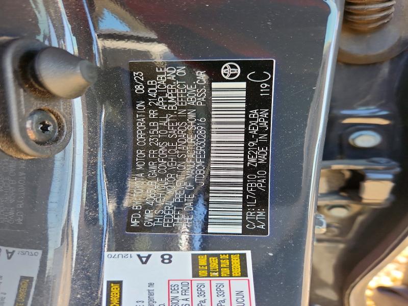Aukcja sprzedaży 2024 Toyota Corolla Hybrid, vin: JTDBCMFE5R3028916, numer aukcji: 58006536