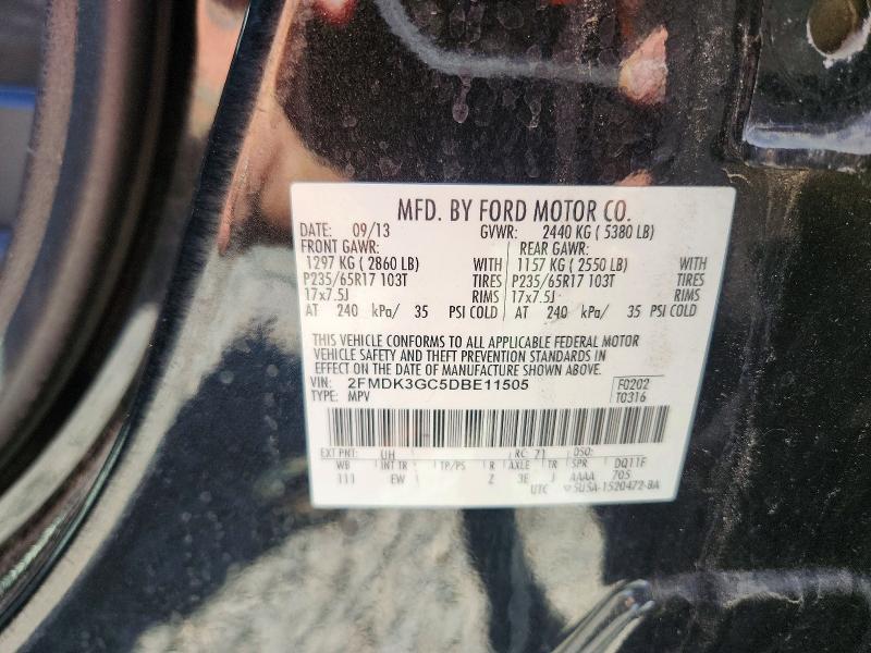 Продажа на аукционе авто 2013 Ford Edge, vin: 2FMDK3GC5DBE11505, номер лота: 57913906