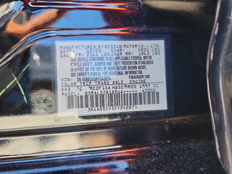 Aukcja sprzedaży 2024 Nissan Sentra, vin: 3N1AB8CV5RY242874, numer aukcji: 58553576