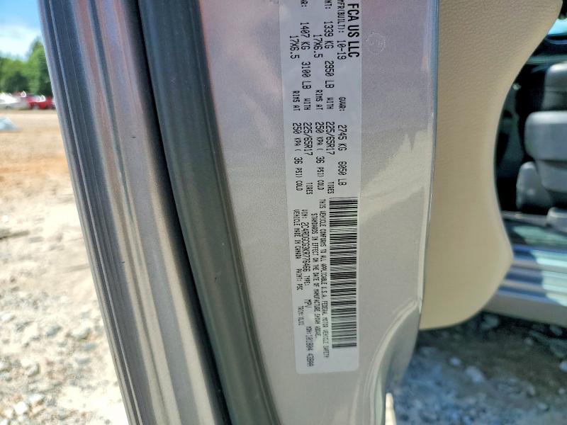56833416 :رقم المزاد ، 2C4RDGCG3KR776466 vin ، 2019 Dodge Grand Caravan مزاد بيع