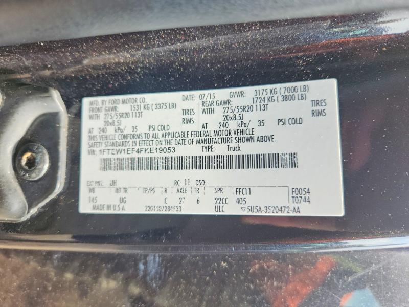 56291276 :رقم المزاد ، 1FTEW1EF4FKE19053 vin ، 2015 Ford F150 مزاد بيع