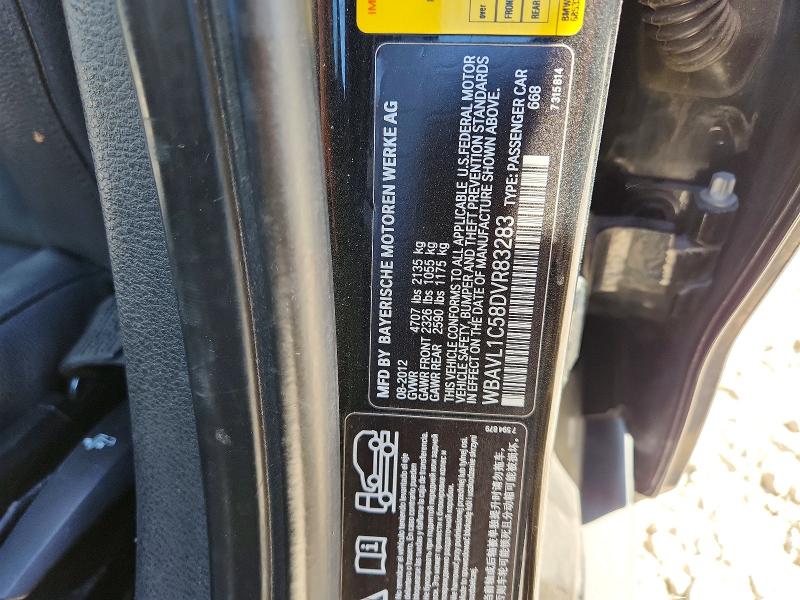 56332536 :رقم المزاد ، WBAVL1C58DVR83283 vin ، 2013 Bmw X1 مزاد بيع