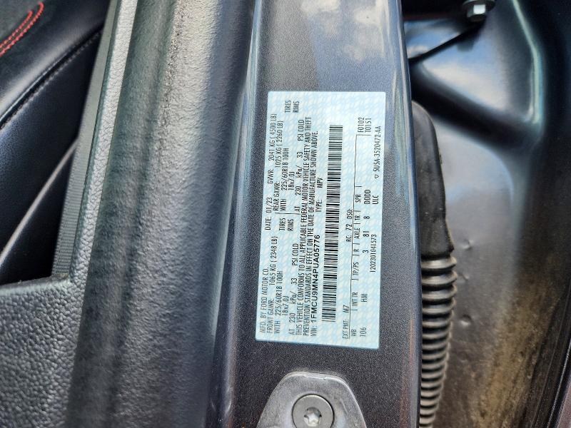 2023 Ford Escape მანქანა იყიდება აუქციონზე, vin: 1FMCU9MN4PUA05776, აუქციონის ნომერი: 57576036