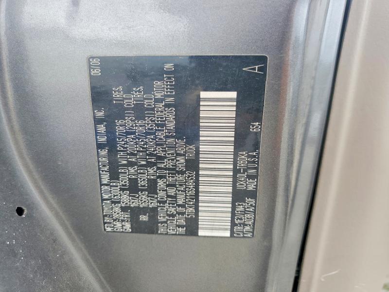 Aukcja sprzedaży 2006 Toyota Tundra, vin: 5TBKT42116S484532, numer aukcji: 56507566