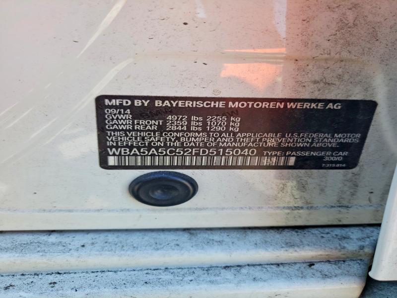 Продаж на аукціоні авто 2015 Bmw 528, vin: WBA5A5C52FD515040, номер лоту: 58782736
