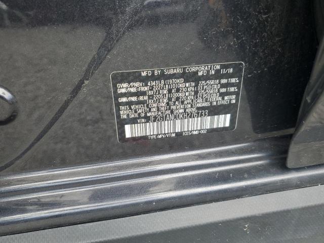 Aukcja sprzedaży 2019 Subaru Crosstrek, vin: JF2GTANC0KH276733, numer aukcji: 56961006