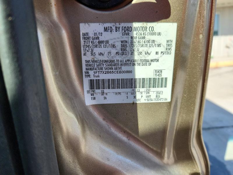 Aukcja sprzedaży 2012 Ford F250, vin: 1FT7X2B65CEB30080, numer aukcji: 57400436