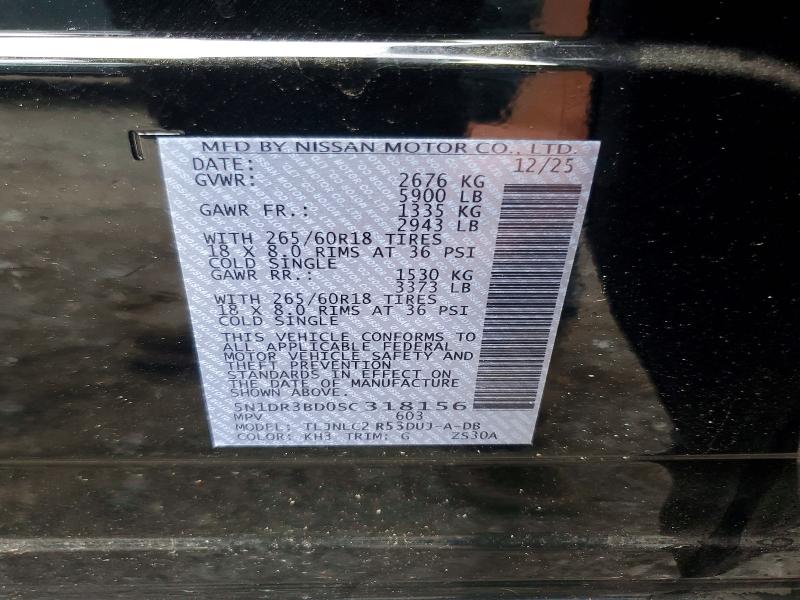 Продажа на аукционе авто 2025 Nissan Pathfinder, vin: 5N1DR3BD0SC318156, номер лота: 58450996