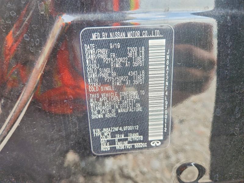 Aukcja sprzedaży 2020 Infiniti Qx80, vin: JN8AZ2NF4L9700112, numer aukcji: 58970226