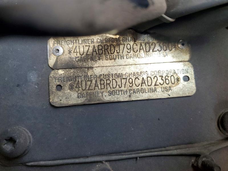 Продаж на аукціоні авто 2009 Freightliner Chassis, vin: 4UZABRDJ79CAD2360, номер лоту: 54702596