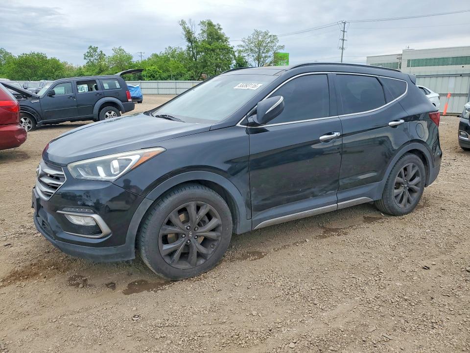 55393116 :رقم المزاد ، 5XYZWDLA4HG407665 vin ، 2017 Hyundai Santa Fe Sport مزاد بيع