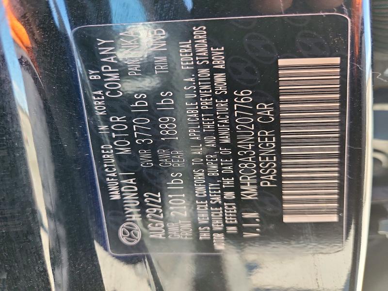Продажа на аукционе авто 2022 Hyundai Venue, vin: KMHRC8A34NU207766, номер лота: 57430116