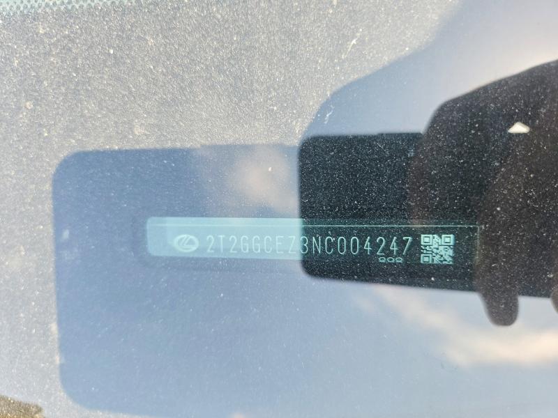 2022 Lexus Nx მანქანა იყიდება აუქციონზე, vin: 2T2GGCEZ3NC004247, აუქციონის ნომერი: 57869506
