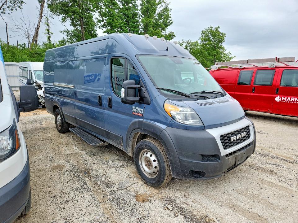2021 Ram Promaster 3500 მანქანა იყიდება აუქციონზე, vin: 3C6MRVJG1ME544995, აუქციონის ნომერი: 55447546