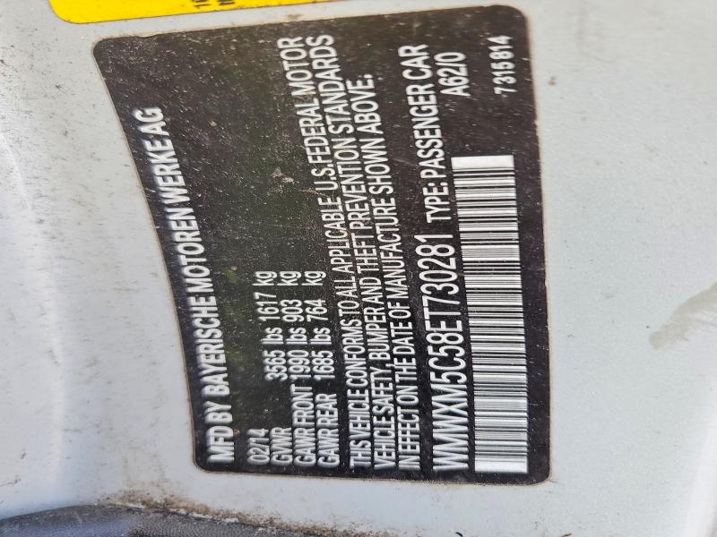 Продажа на аукционе авто 2014 Mini Cooper, vin: WMWXM5C58ET730281, номер лота: 55981596