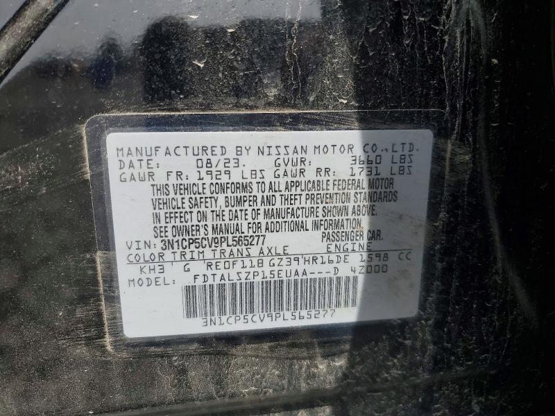 Aukcja sprzedaży 2023 Nissan Kicks, vin: 3N1CP5CV9PL565277, numer aukcji: 58205866