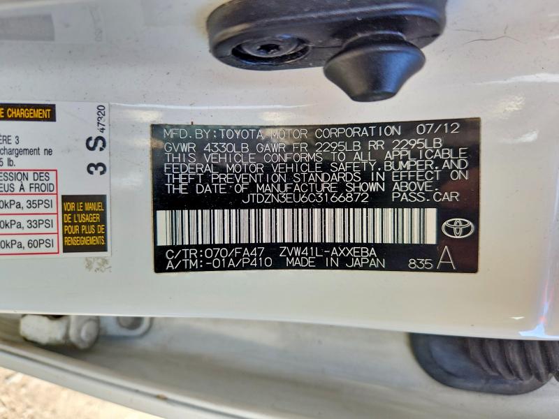 Продаж на аукціоні авто 2012 Toyota Prius V, vin: JTDZN3EU6C3166872, номер лоту: 56710876