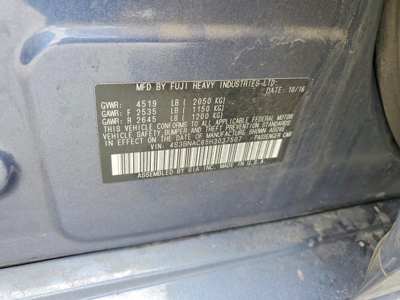 Продажа на аукционе авто 2017 Subaru Legacy, vin: 4S3BNAC65H3037507, номер лота: 85628525