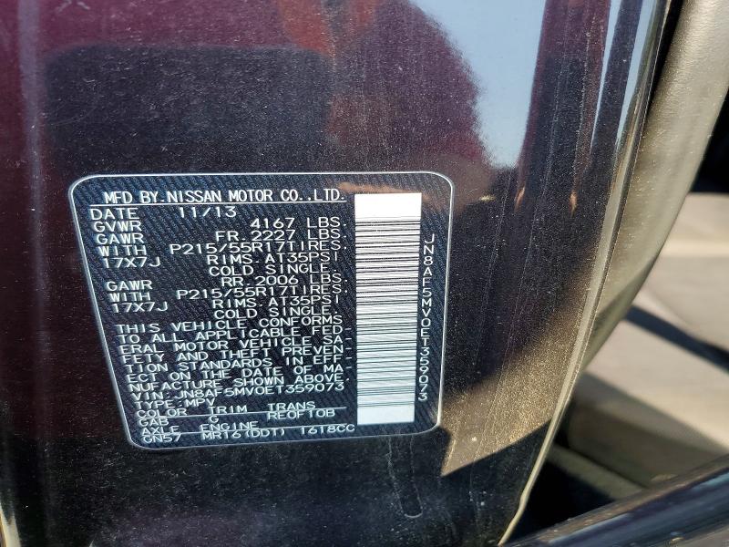 Aukcja sprzedaży 2014 Nissan Juke, vin: JN8AF5MV0ET359073, numer aukcji: 56955536