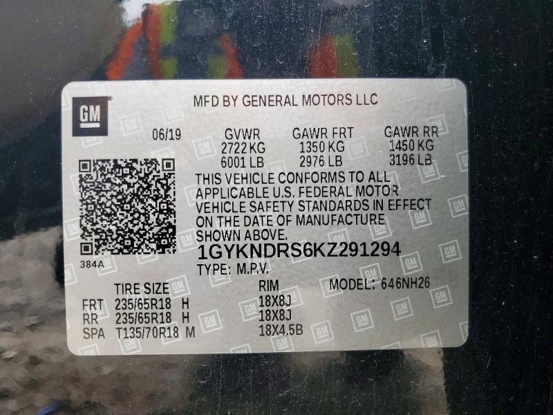 Продажа на аукционе авто 2019 Cadillac Xt5, vin: 1GYKNDRS6KZ291294, номер лота: 57706326