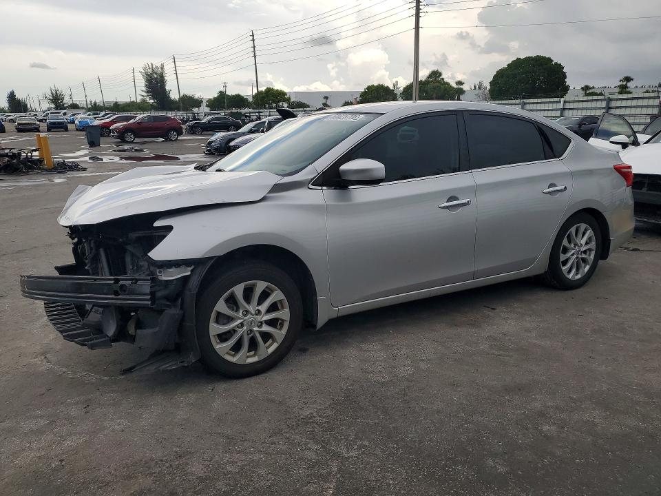 58625706 :رقم المزاد ، 3N1AB7AP2KY245476 vin ، 2019 Nissan Sentra مزاد بيع