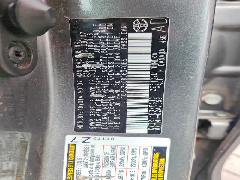 Aukcja sprzedaży 2008 Toyota Matrix, vin: 2T1KR32E08C697065, numer aukcji: 56357166