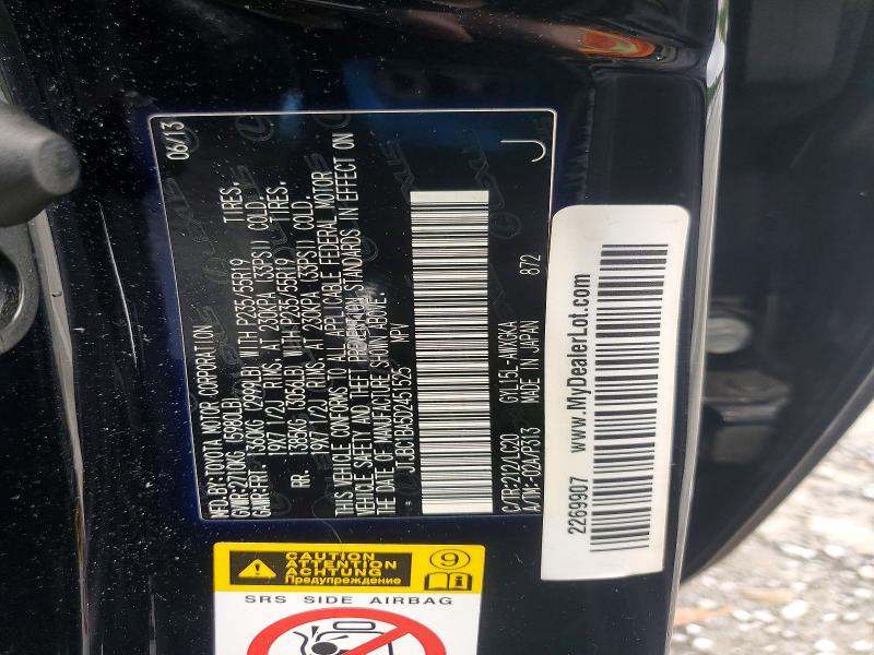 Aukcja sprzedaży 2013 Lexus Rx, vin: JTJBC1BA5D2451525, numer aukcji: 57777296