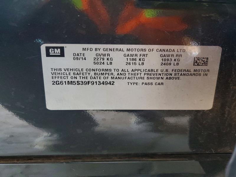 55931576 :رقم المزاد ، 2G61M5S39F9134942 vin ، 2015 Cadillac Xts مزاد بيع