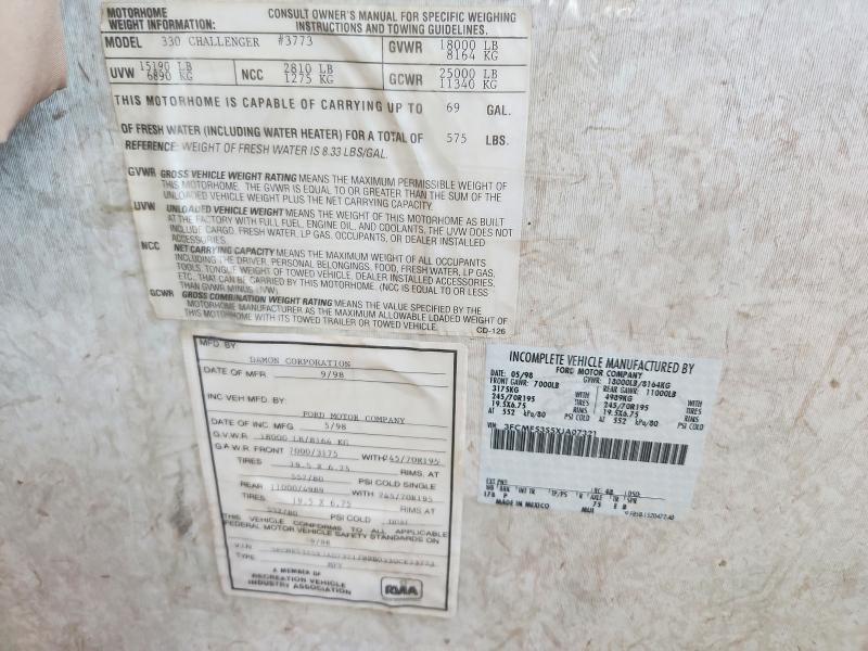 Продажа на аукционе авто 1999 Ford Challenger, vin: 3FCMF53S5XJA07321, номер лота: 59082626