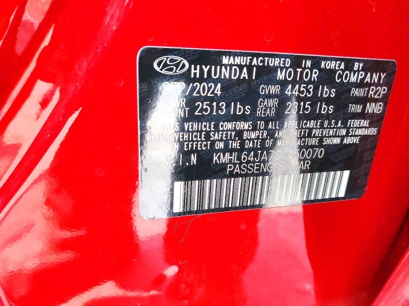 Aukcja sprzedaży 2025 Hyundai Sonata, vin: KMHL64JA7SA450070, numer aukcji: 59005436