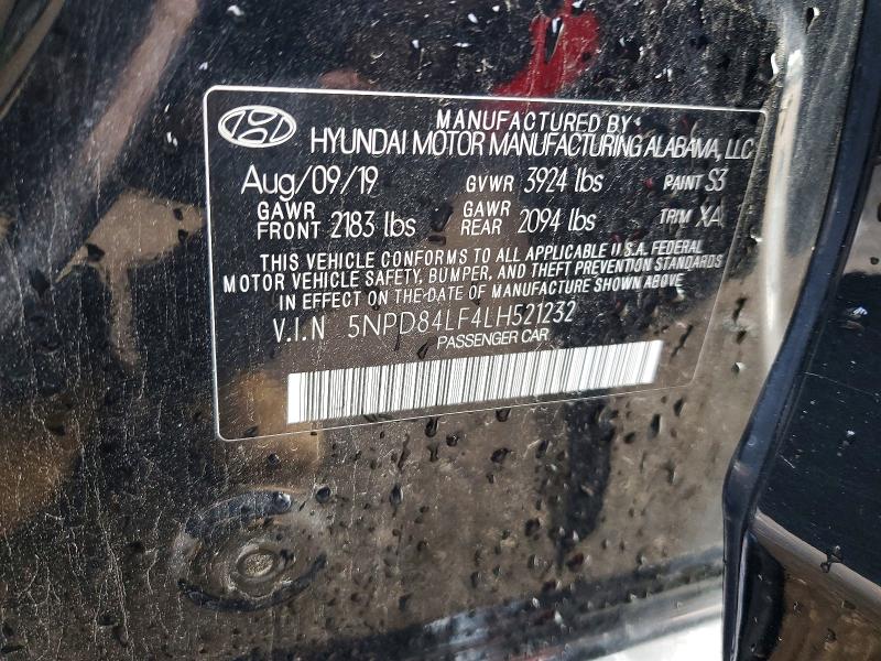 Продажа на аукционе авто 2020 Hyundai Elantra, vin: 5NPD84LF4LH521232, номер лота: 56476206