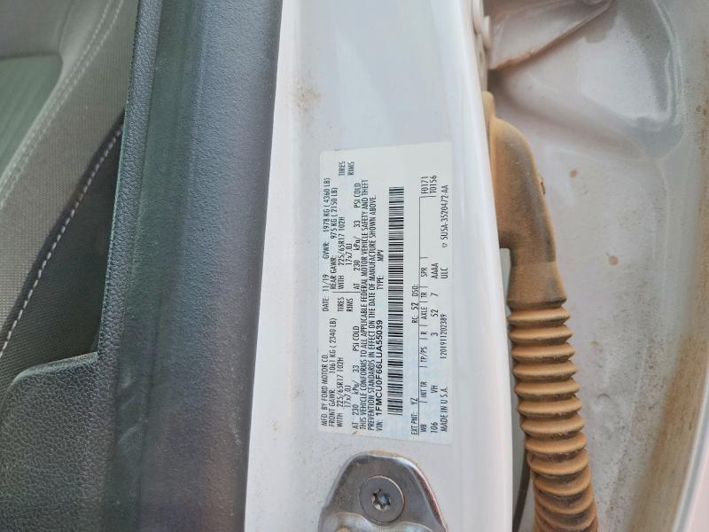 Продаж на аукціоні авто 2020 Ford Escape, vin: 1FMCU0F66LUA55039, номер лоту: 85450445