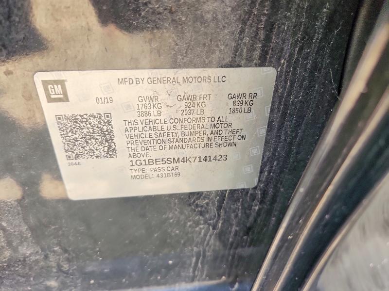 Aukcja sprzedaży 2019 Chevrolet Cruze, vin: 1G1BE5SM4K7141423, numer aukcji: 56708326