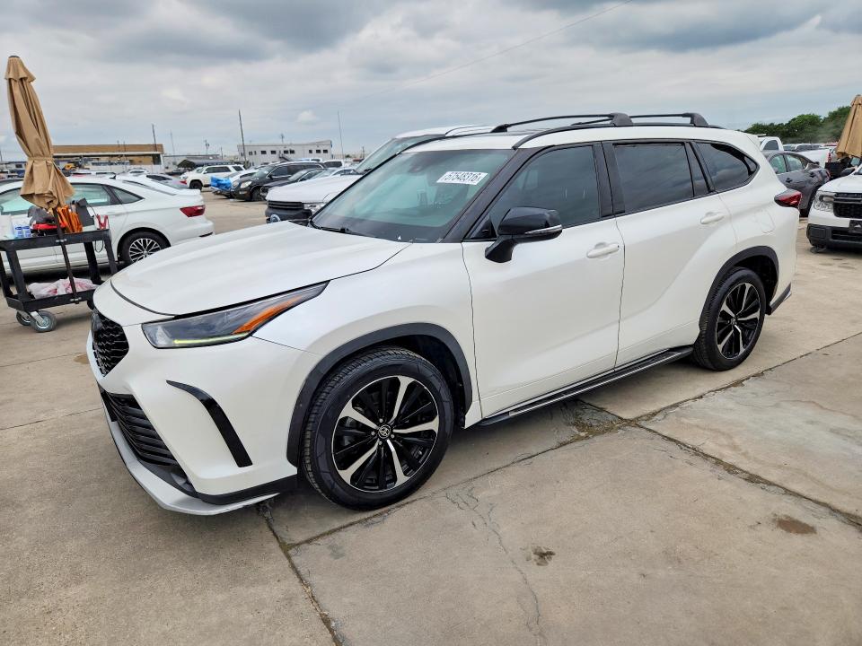 Продажа на аукционе авто 2021 Toyota Highlander, vin: 5TDLZRAH1MS065440, номер лота: 57548316