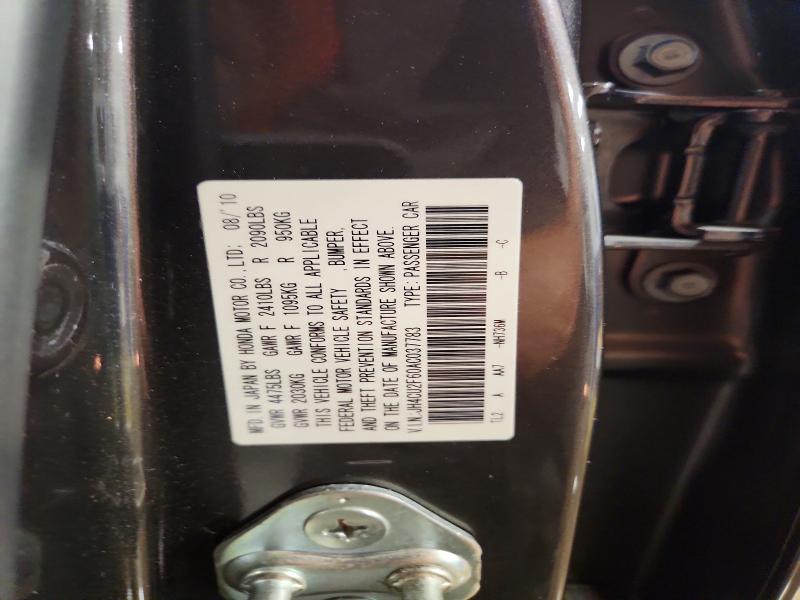Aukcja sprzedaży 2010 Acura Tsx, vin: JH4CU2F60AC037783, numer aukcji: 57483036