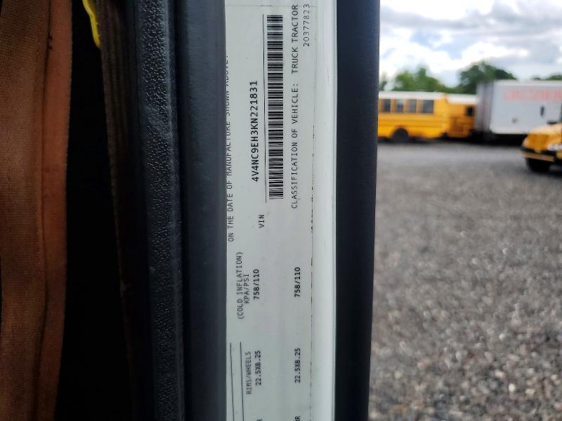 2019 Volvo Vn მანქანა იყიდება აუქციონზე, vin: 4V4NC9EH3KN221831, აუქციონის ნომერი: 55868056