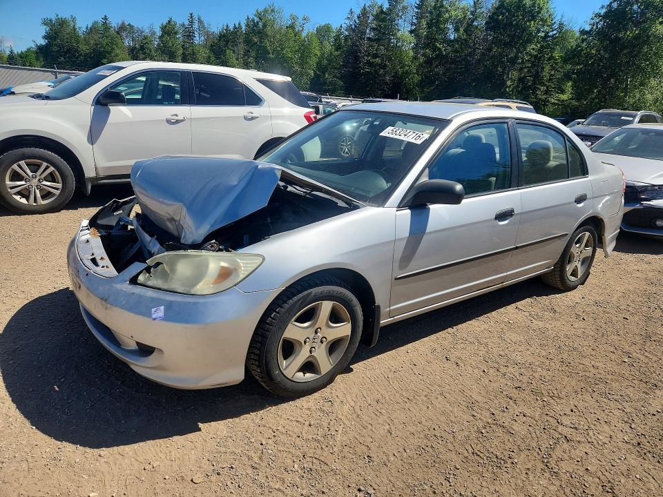 2005 Honda Civic მანქანა იყიდება აუქციონზე, vin: 2HGES16305H018011, აუქციონის ნომერი: 58324716