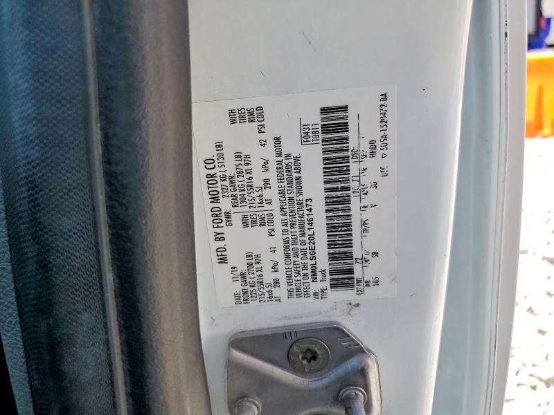 59296026 :رقم المزاد ، NM0LS6E20L1461473 vin ، 2020 Ford Transit Connect مزاد بيع