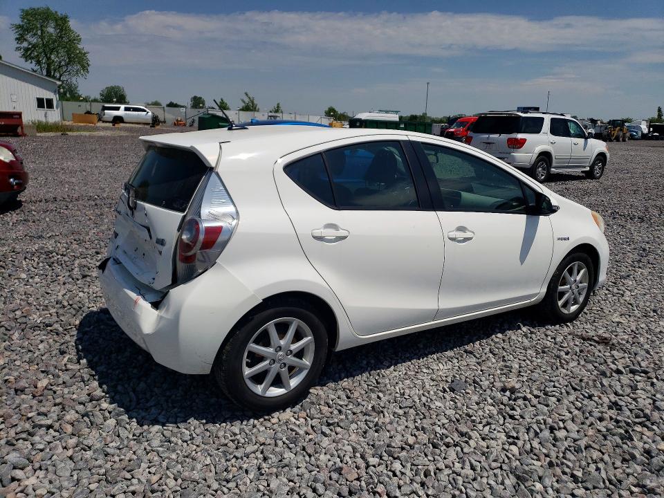 56129546 :رقم المزاد ، JTDKDTB30C1520414 vin ، 2012 Toyota Prius C مزاد بيع